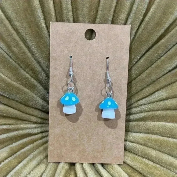 Handmade Mushrooms 🍄 earrings - Picture 1 of 3